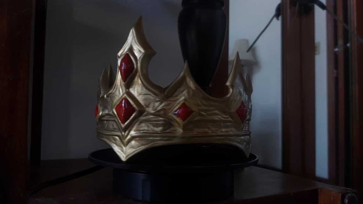 Crown Design 2 - 3D printed by Moon Studio 3D